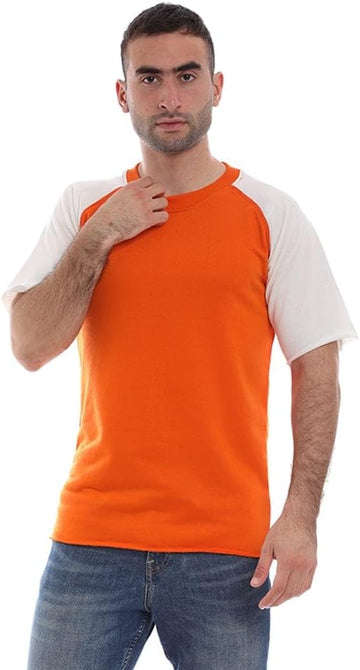 تيشيرت ساده رجالي اورنج من ازياء